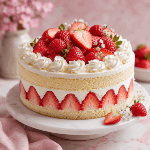 Strawberry Cream Cake