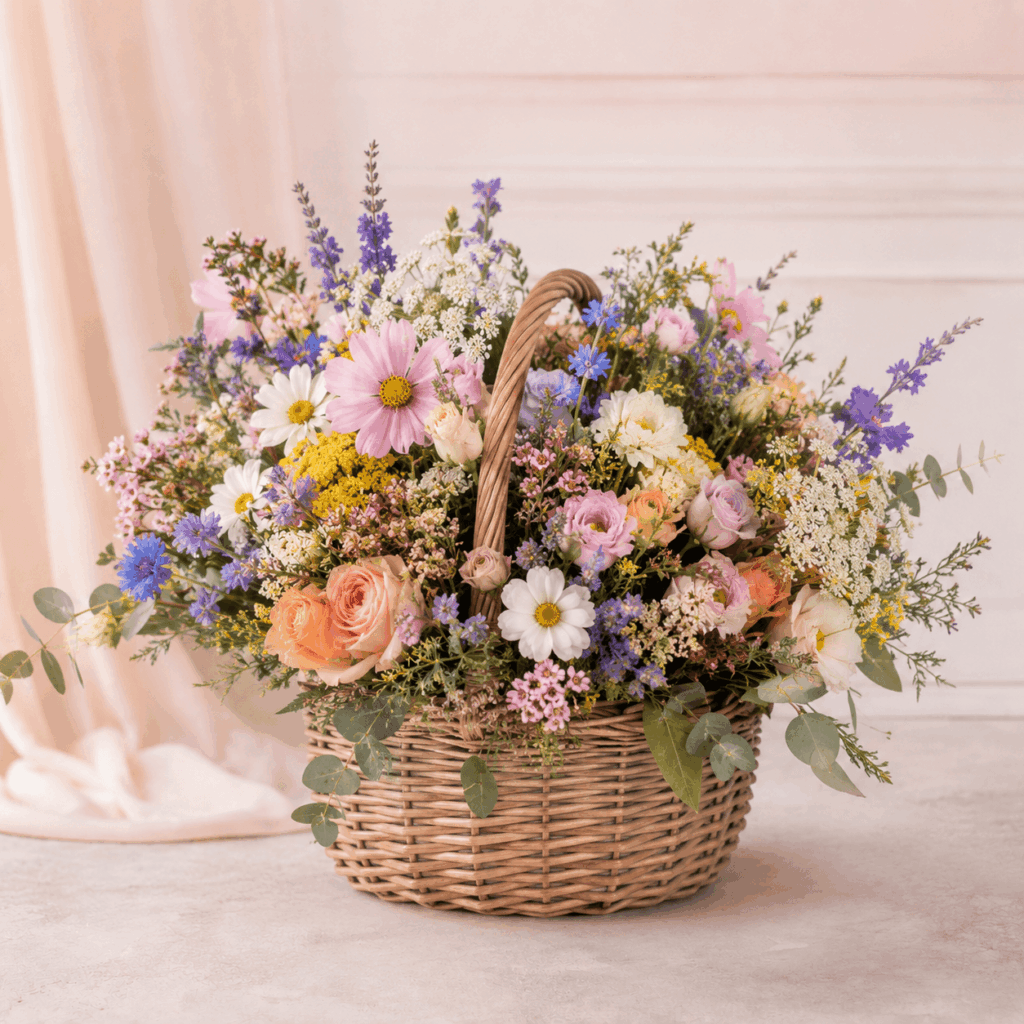 Mixed Wildflower Basket