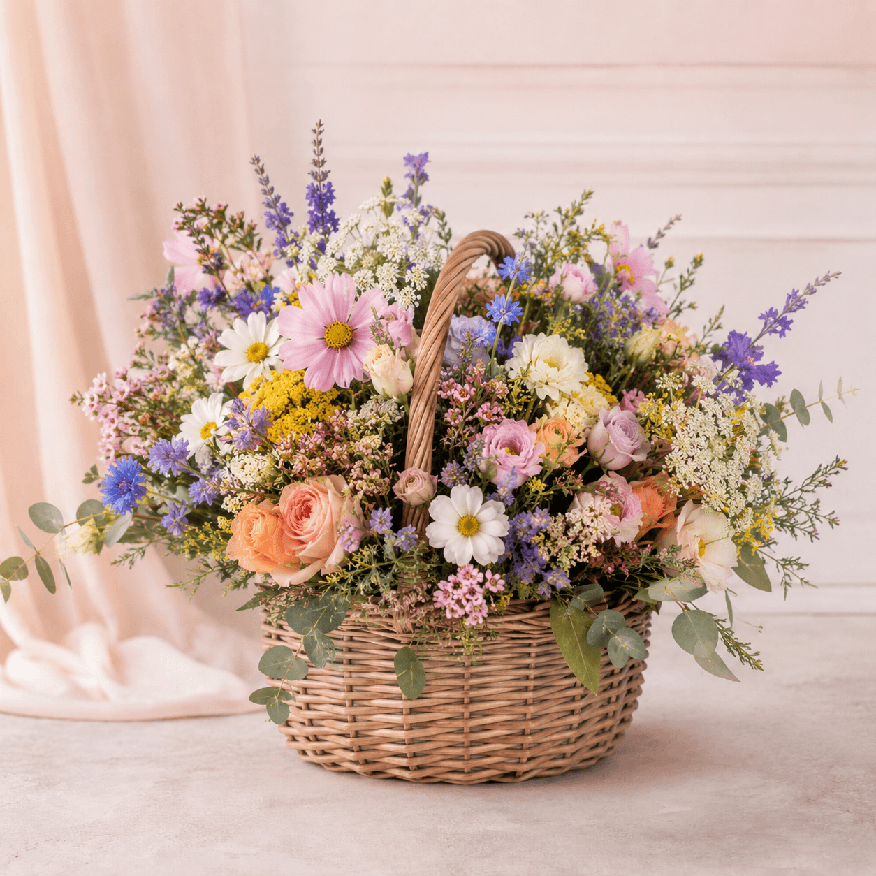 Mixed Wildflower Basket
