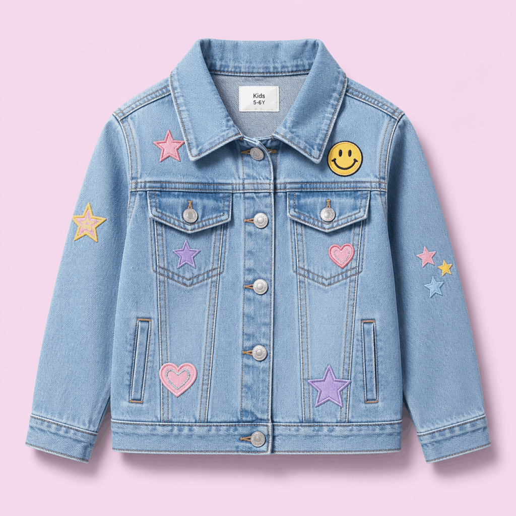 Patch Denim Kids Jacket