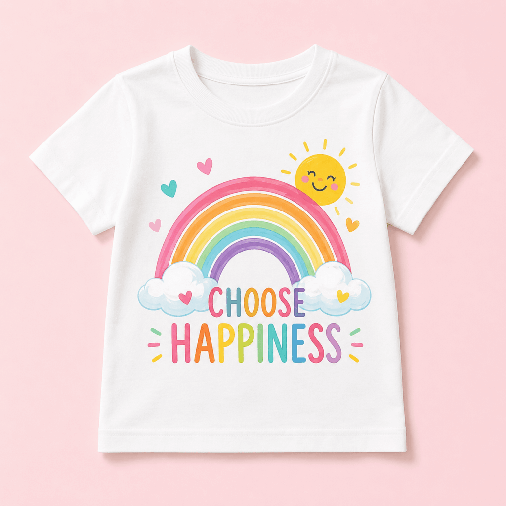 Rainbow Happiness Kids T-Shirt