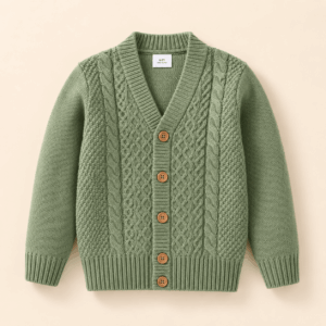 Sage Knit Kids Cardigan