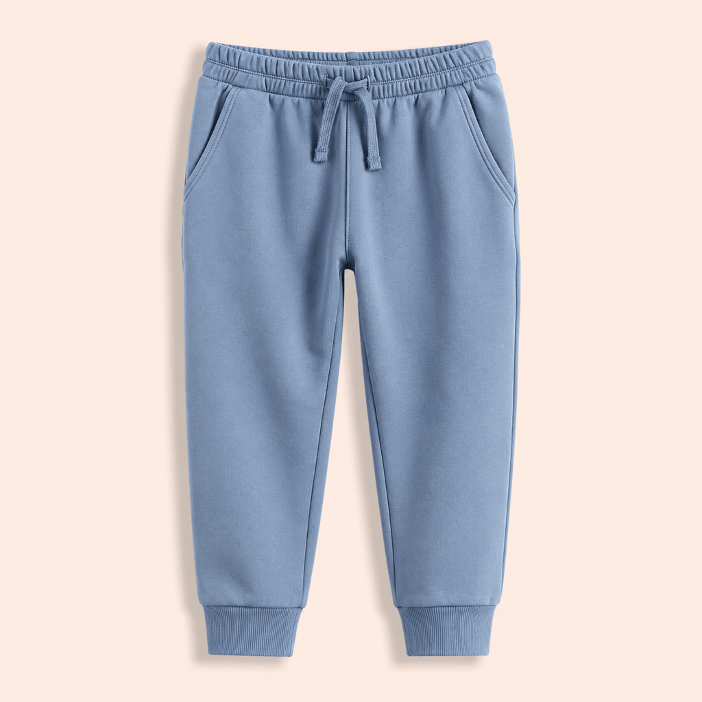 Soft Blue Kids Jogger Pants