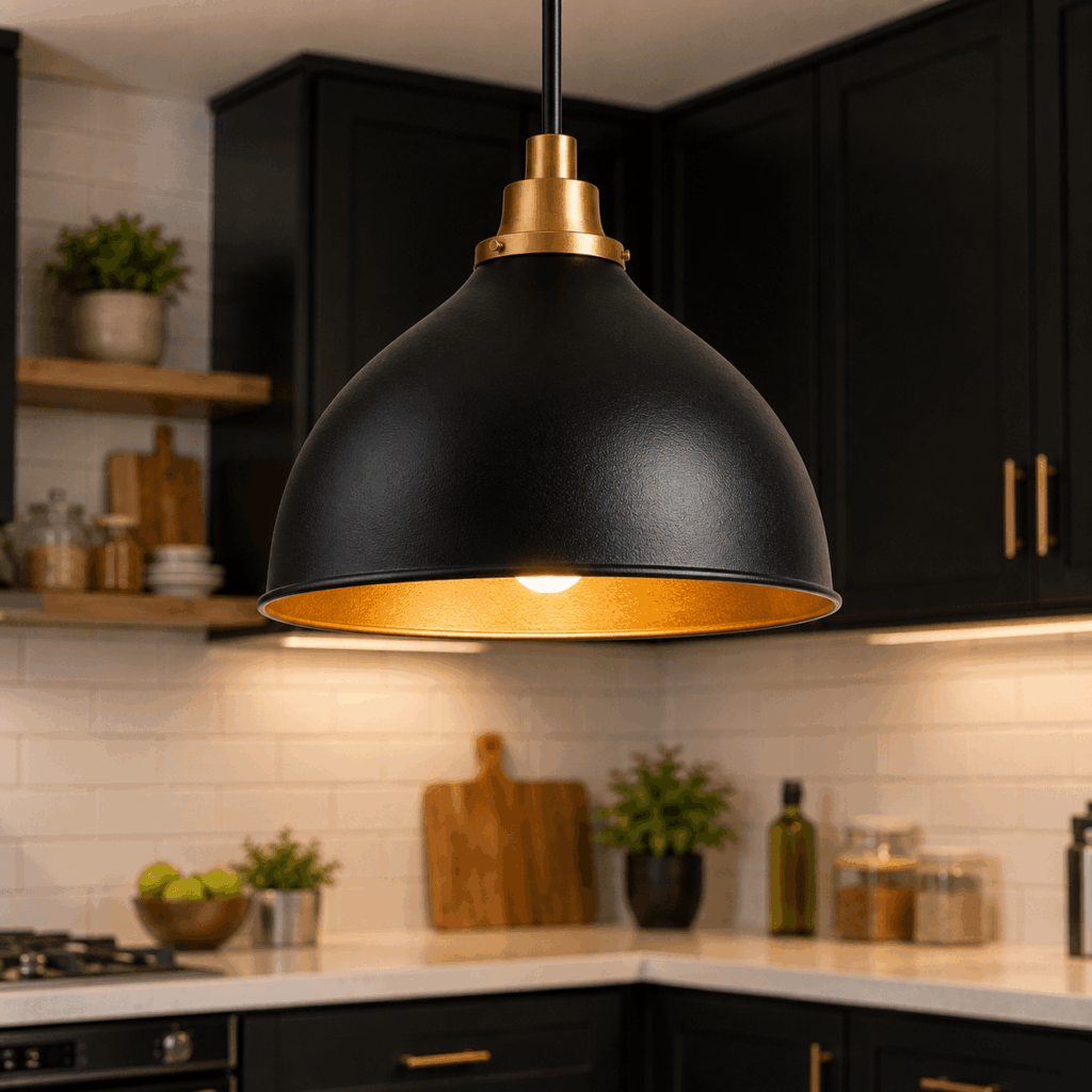 Modern Black Pendant Light