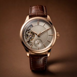 Brown Strap Automatic Watch