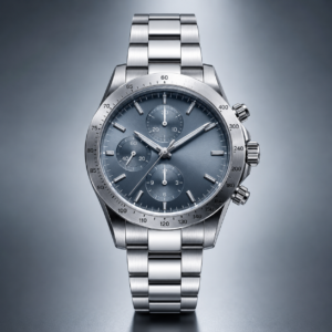 Silver Chronograph Watch
